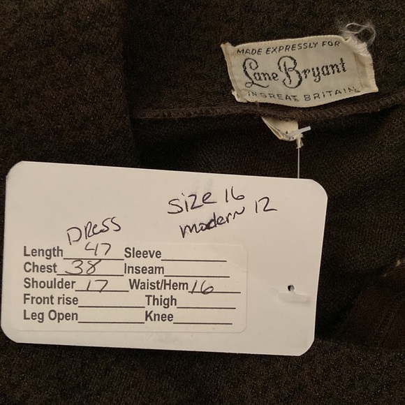 Vintage 1950’s Lane Bryant of Great Britain. Size 16. Chest 42” 40” waist. Q - Picture 10 of 11